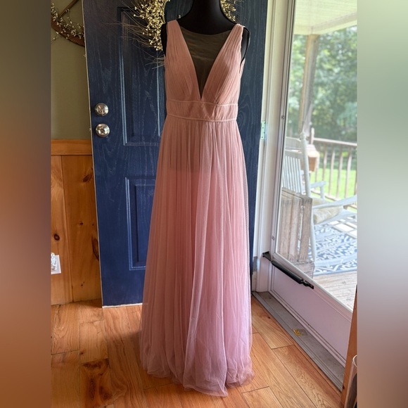 Jenny Yoo Tulle Dress, Whipped Apricot, Size 2 - Picture 1 of 16